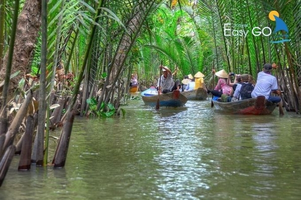 Cồn Phụng Bến Tre có hệ thống kênh ngòi chằng chịt 