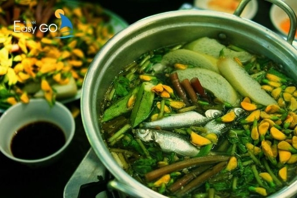  Lẩu cá linh bông điên điển