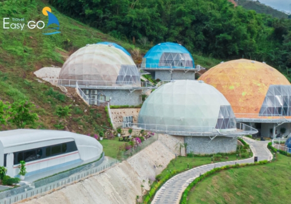 Nebula Glamping lấy cảm hứng từ các hành tinh trong hệ mặt trời nổi bật tại Mộc Châu Island