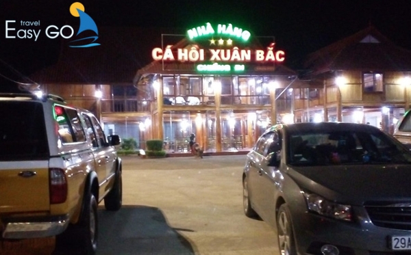 Không giãn yên tĩnh tại nhà hàng cá hồi Xuân Bắc