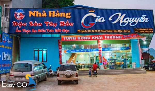 Không gian nhà hàng Gia Nguyễn - Mộc Châu