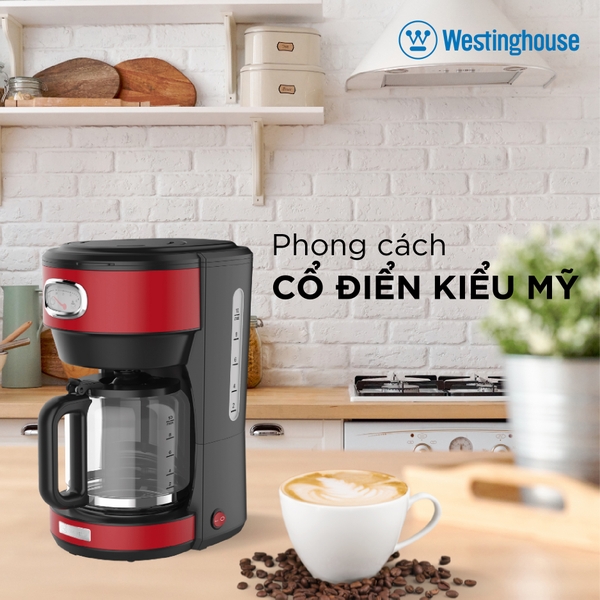 Máy Pha Cà Phê Westinghouse WKCMR621 1.25L 1000W
