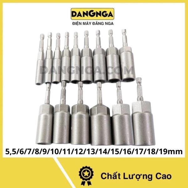 Bộ Đầu Chụp Bulong 5,5mm-19mm