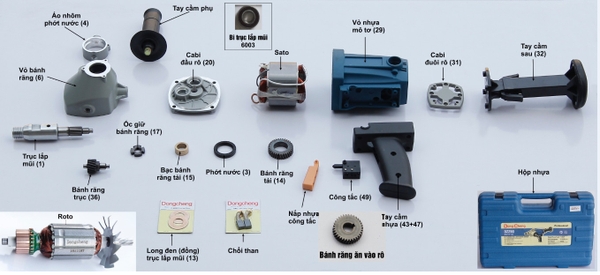 Phụ Kiện Máy Khoan Rút Lõi DZZ90 Dongcheng