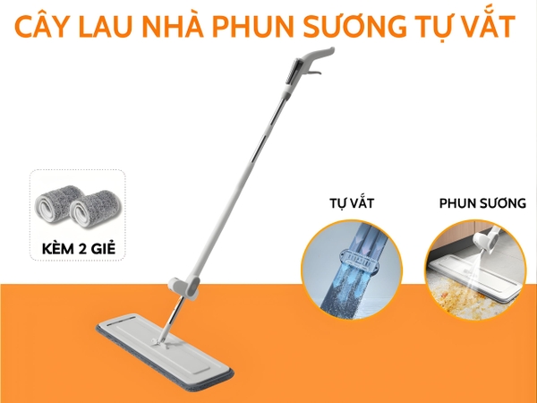 Cây lau nhà phun sương tự vắt