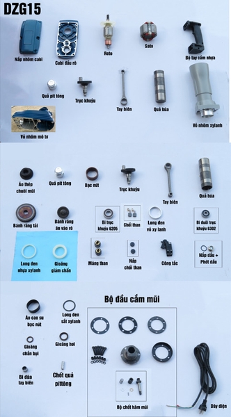 Phụ Kiện  Máy Đục Phá Bê Tông Dongcheng DZG15