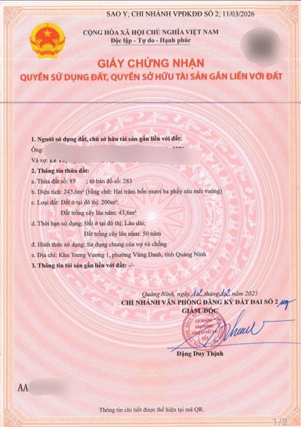 A680, A682, A683 - khu 1 - Trưng Vương