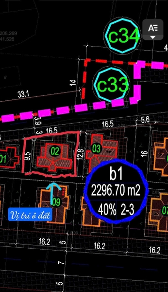 A263 - ô số 2. Lô B1. Hoa nhàn C - Bí Trung 1- Phương Đông