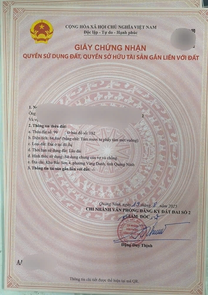 A541 - ô số 4 - Đất mặt tiền Kinh doanh -  Khu 4 -Bắc Sơn - Vàng Danh