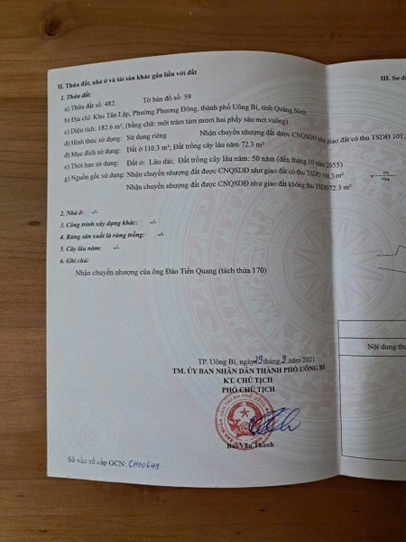 A544 - khu tân lập - phương đông - yên tử