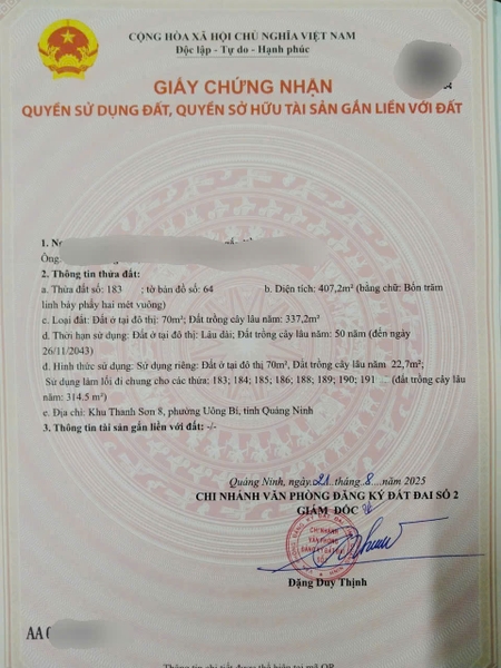 A546 - khu 8 - Thanh Sơn - Uông Bí