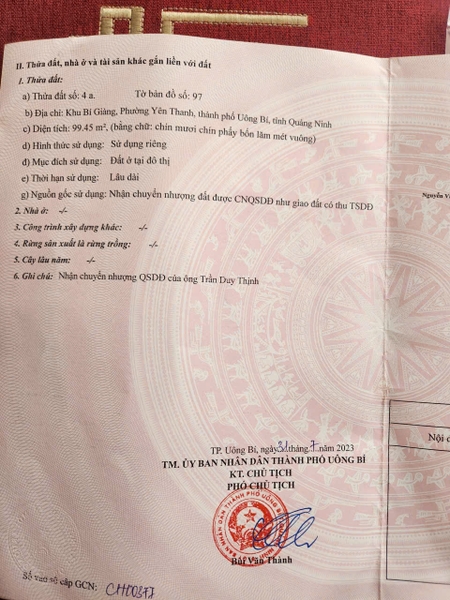 A631 - Đất mặt tiền Kinh Doanh - khu Bí Giàng - Yên Thanh