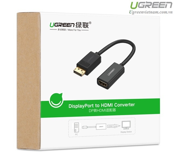 Cáp chuyển Displayport sang HDMI chính hãng Ugreen