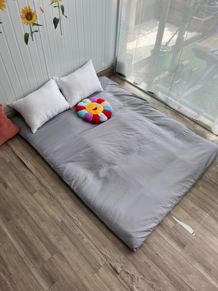 Áo bọc nệm nhật cotton đũi 1.2m