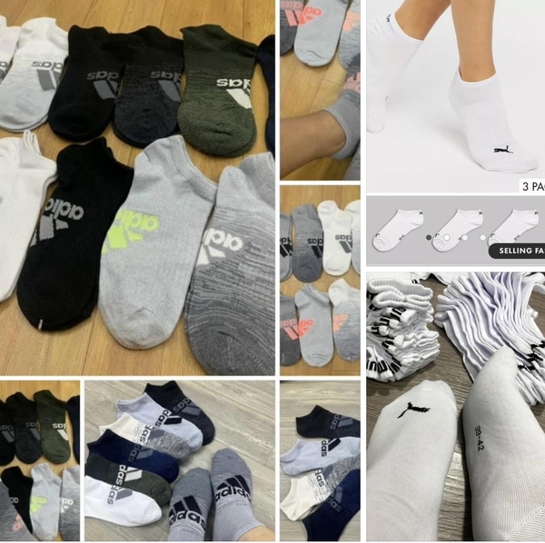 [Rẻ vô địch] [Có sẵn] [FreeShip] [Giá hủy diệt] SET 10 ĐÔI TẤT NAM NỮ CỔ NGẮN MÙA HÈ XUẤT KHẨU DƯ