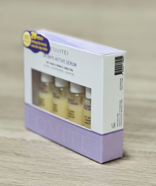 Serum đặc trị chống lão hoá xoá mờ nếp nhăn Lovite (set 4x10ml)