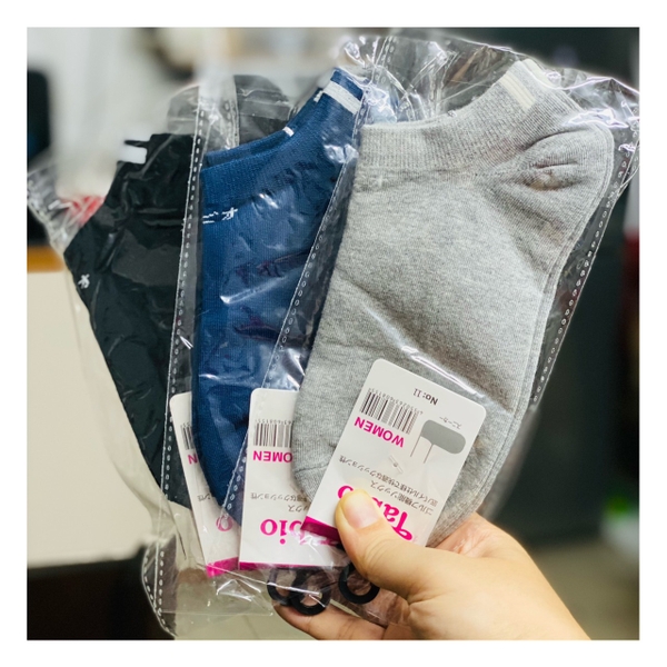 TẤT NỮ CỔ THẤP COTTON KHÁNG KHUẨN XỊN XÒ (hàng xuất dư) [Ảnh thật] [Có sẵn]
