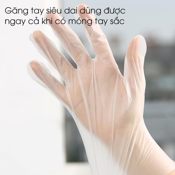 [Ảnh thật] [FreeShip] [Có sẵn] Hộp 100 găng tay TPE nấu ăn siêu dai Victoria Bay