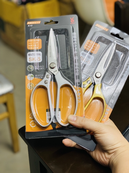[Ảnh thật] [FreeShip] [Có sẵn] Kéo cắt đa năng cán thép SK5 (dài 21cm)