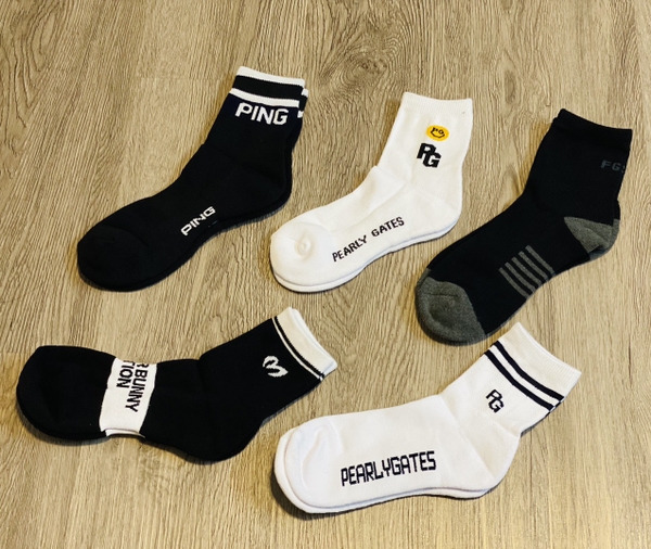 [Có sẵn] [FreeShip] [Ảnh thật] Set 5 đôi Tất thể thao nam nữ cao cấp xuất dư có lót bông (cổ trung)