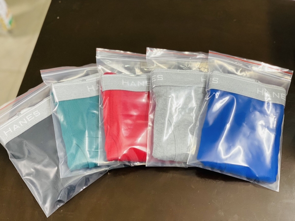 [Có sẵn] [Chính hãng] Set 5 quần sịp nam xuất khẩu dư Hanes cotton siêu thoáng 55-100kg