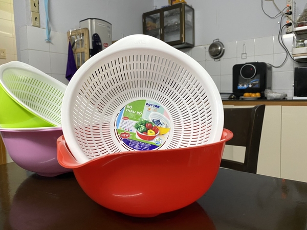 bộ thau rổ nhựa Duy Tân 2T4