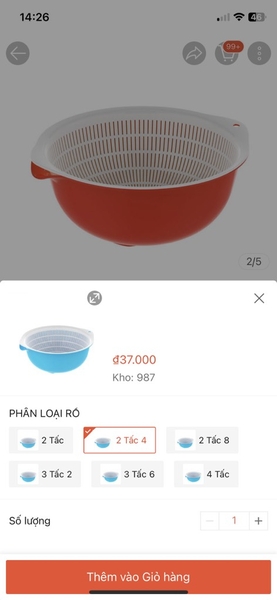 bộ thau rổ nhựa Duy Tân 2T4