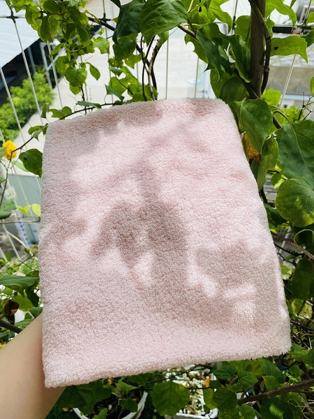 Khăn tắm sợi không se Phong Phú màu hồng (50x100cmx190gr)