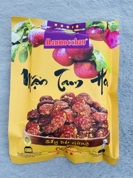 Mận nguyên hạt sấy dẻo gừng tươi 200gr
