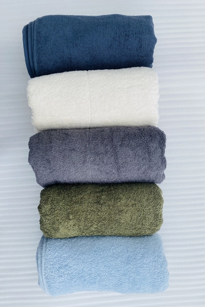 Khăn tắm đại cotton Organic xuất dư,  màu kem (70*140)