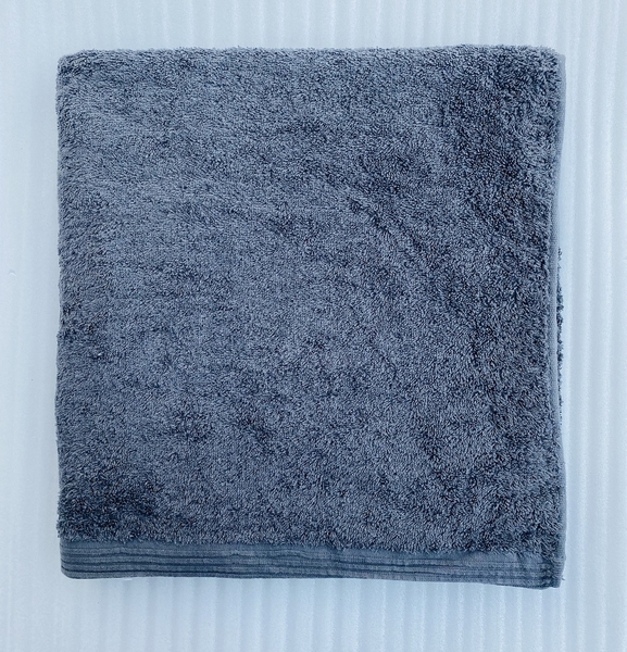 Khăn tắm đại cotton Organic xuất dư,  màu xám (70*140)