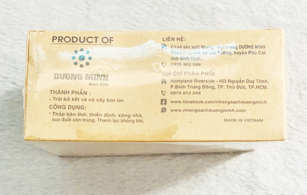 Nhang sạch nụ Bồ Kết Dương Minh 54nụ