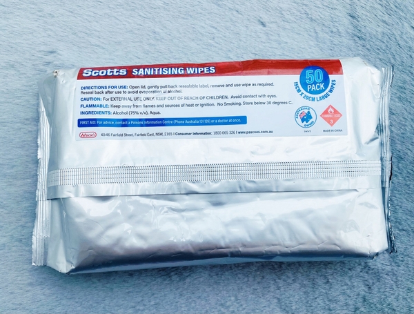 Khăn ướt sát khuẩn Scotts sanitising Wipes