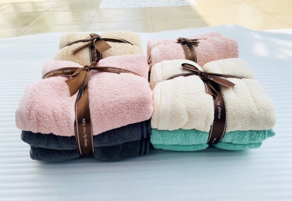 Khăn tắm cotton set 2 (60*120)