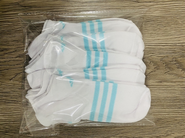 Tất Adidas xuất dư cổ thấp, SET 5 (SZ 37-39)