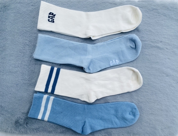 Tất thể thao cổ dài mix màu xuất dư bé trai 8-14 tuổi, set 7