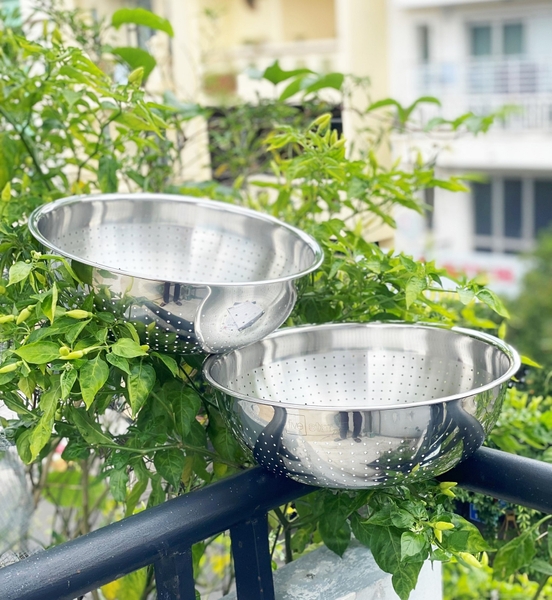 Rổ inox 304 Five Star, set 2, 30cm