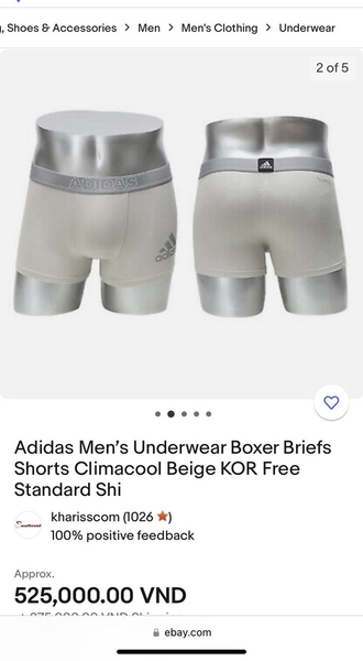 Quần sịp nam ADIDAS SZ 2XL
