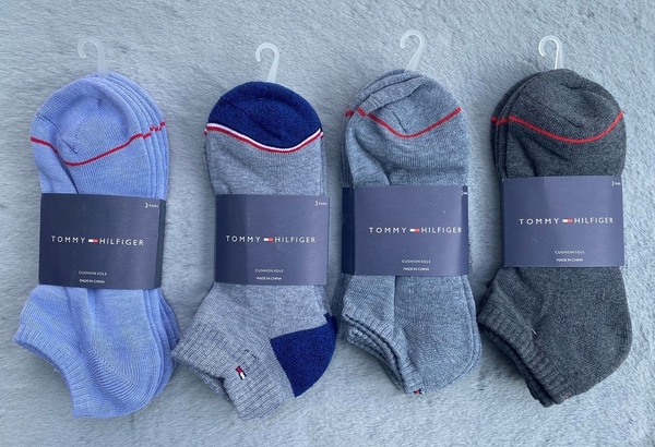 Tất Tommy cotton mềm, lót bông Set 3