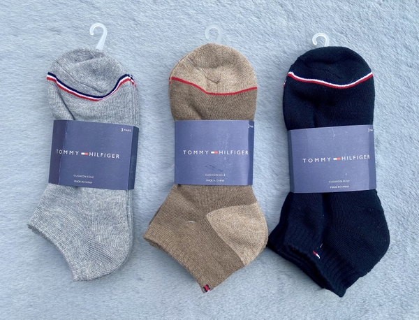 Tất Tommy cotton mềm, lót bông Set 3