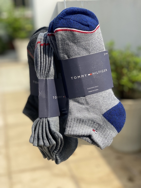 Tất Tommy cotton mềm, lót bông Set 3