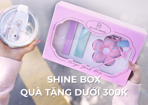SET QUÀ TẶNG DƯỚI 300K: SHINE BOX BLACK ROUGE – LỰA CHỌN TINH TẾ MÙA LỄ HỘI