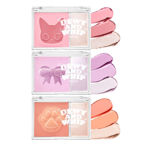 Má Hồng Kem Kèm Highlight Black Rouge Dewy Whip Cheek And Beam 75.1g