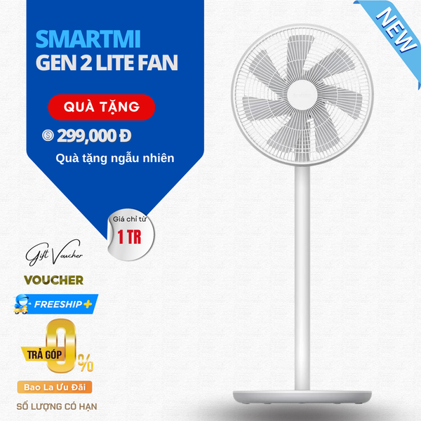Quạt Đứng Xiaomi Mi Smart Standing Fan 2 Lite - Bản  Quốc Tế