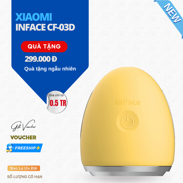 Máy Massage Mặt Ion Xiaomi inFace CF-03D Làm Giảm Lão Hóa Căng Da - Hàng Nhập Khẩu