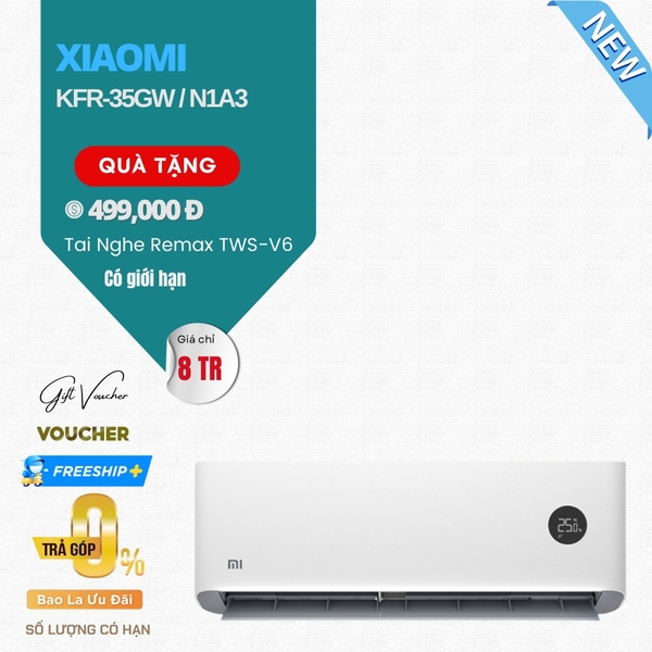 Điều Hòa Xiaomi Mijia KFR-26GW/N1A3 1HP Inverter, 2 Chiều 9000 BTU
