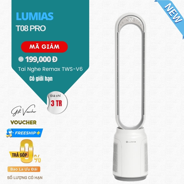 Quạt Không Cánh Lumias T08 Pro