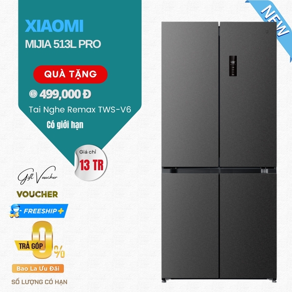 Tủ Lạnh Xiaomi Mijia 513L Pro 4 Cánh - Ngăn Đông Mềm