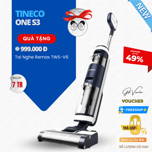 Tineco Floor One S3 Lực Hút 12.000 Pa - Bản Quốc Tế