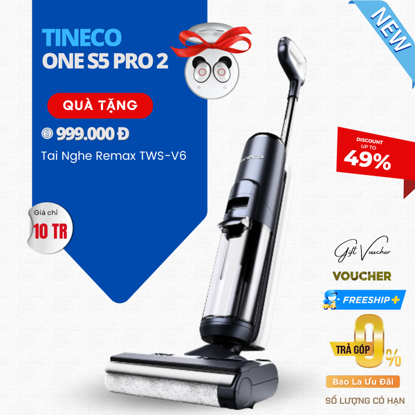 Tineco Floor One S5 Pro 2 Lực Hút 12.000 Pa - Bản Quốc Tế